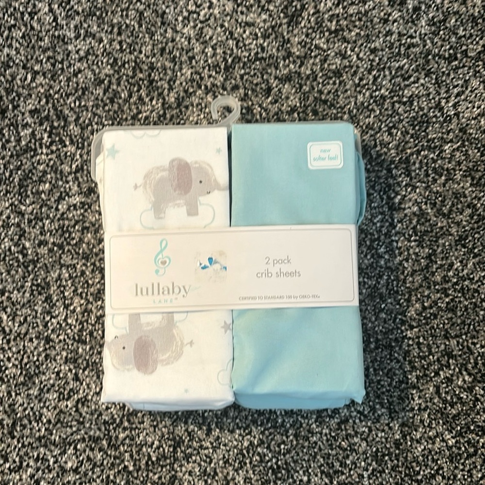 2 crib sheets, very soft material